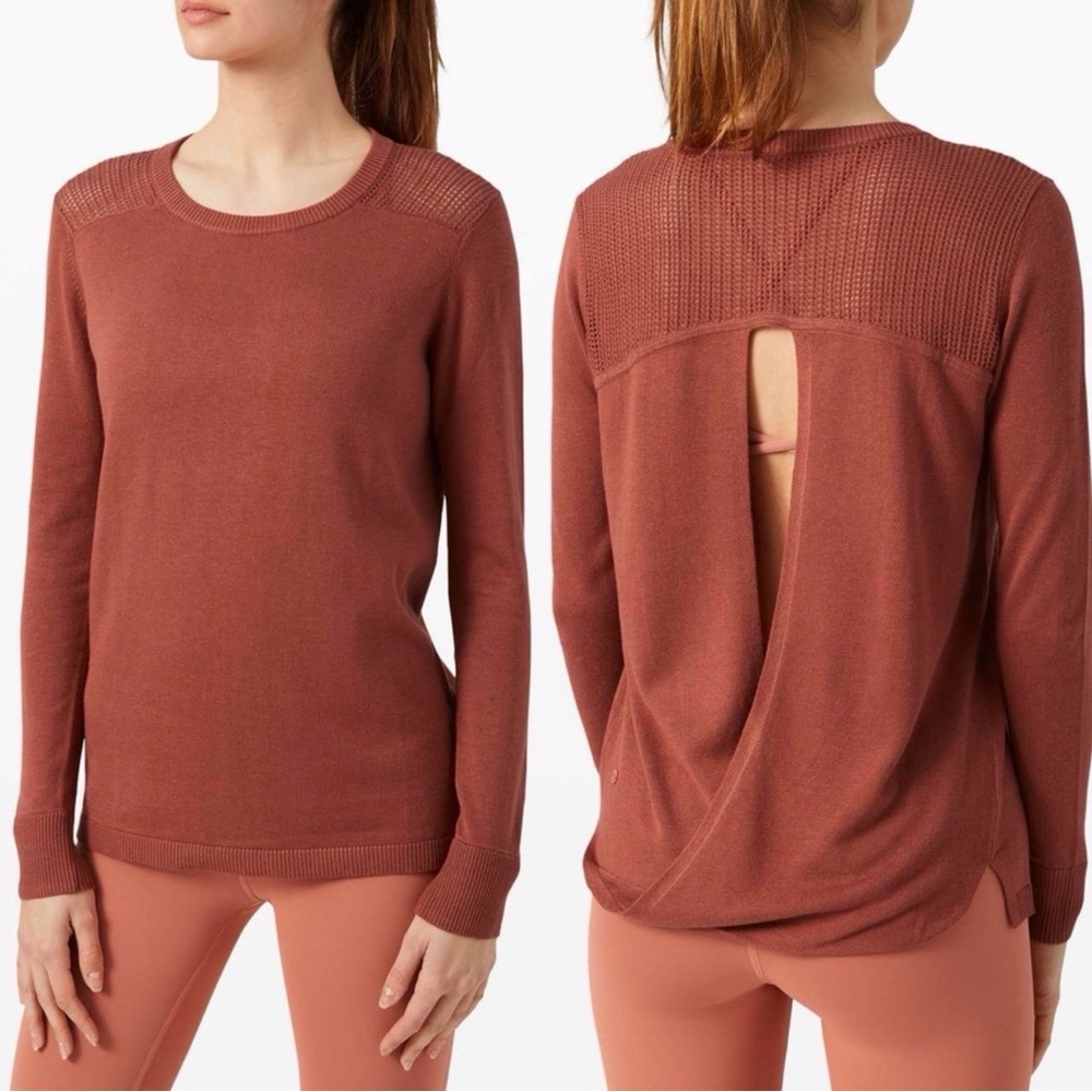 Lululemon Back to Balance Long Sleeve Sweater size 4 NWT
Rustic Clay